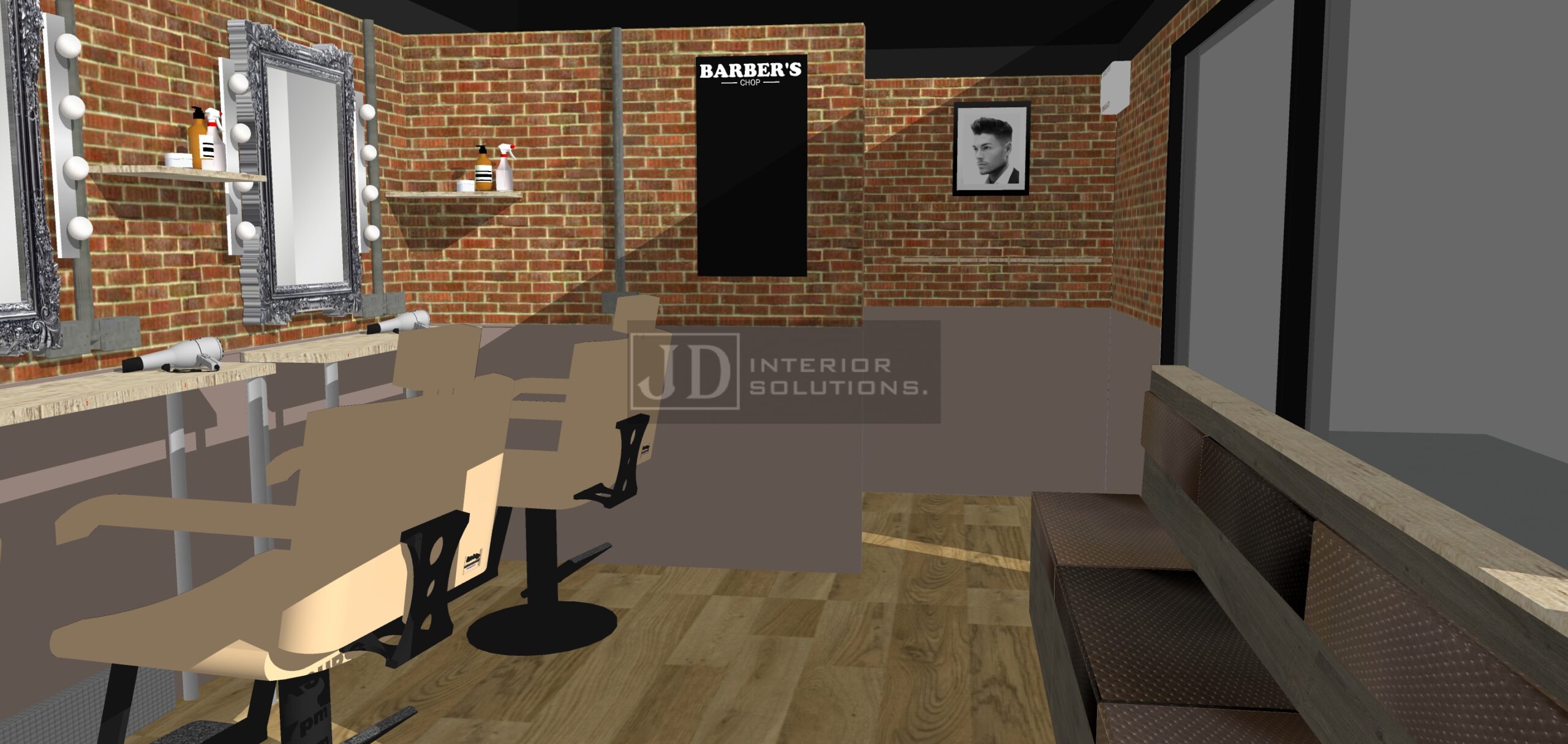 Barbers Chop 6.8m x 3.4m3 Retail Shop Pods