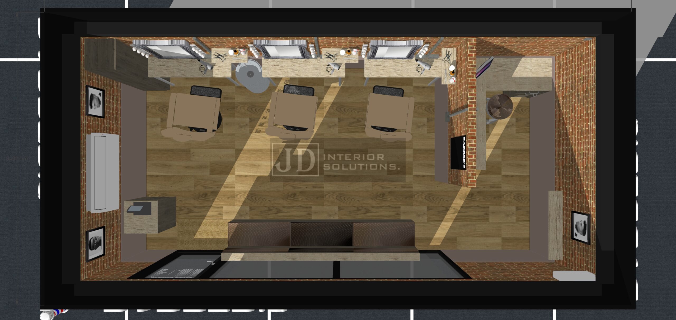 Barbers Chop 6.8m x 3.4m6 Retail Shop Pods