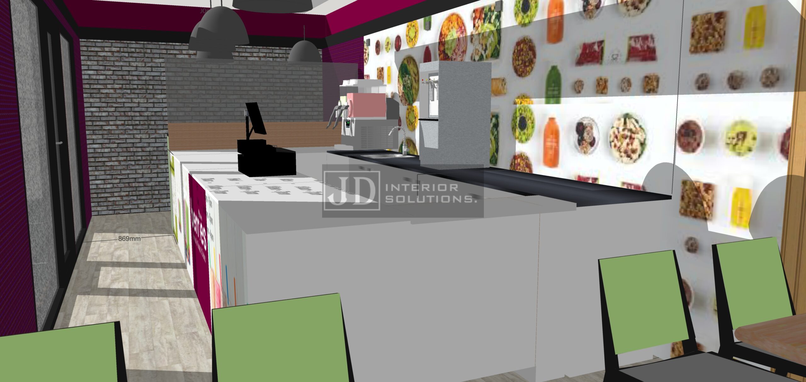 Berries Bagels & Shakes NEW 9m x 3.4m POD2 Retail Shop Pods