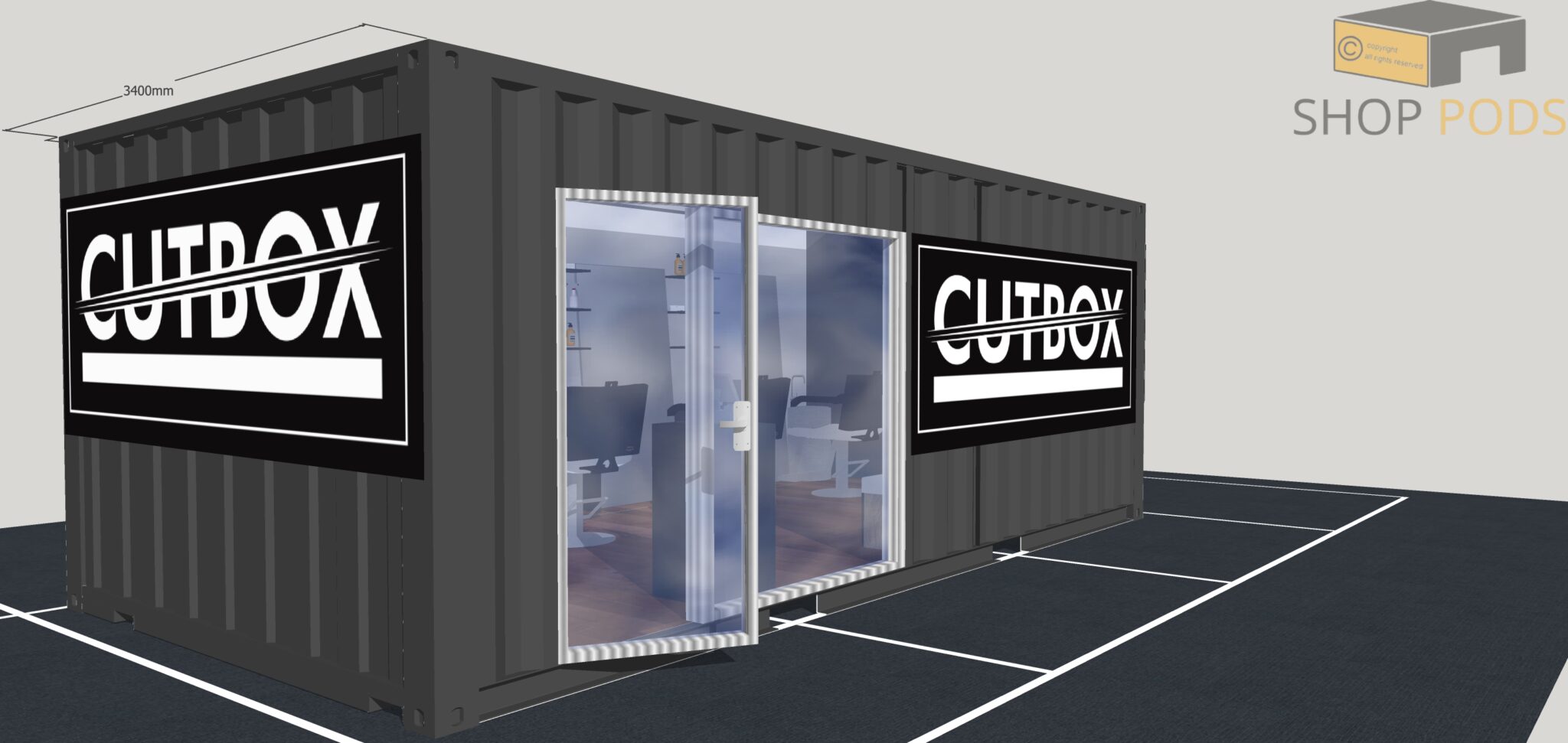 Cutbox 6.8m x 3.4m Pod
