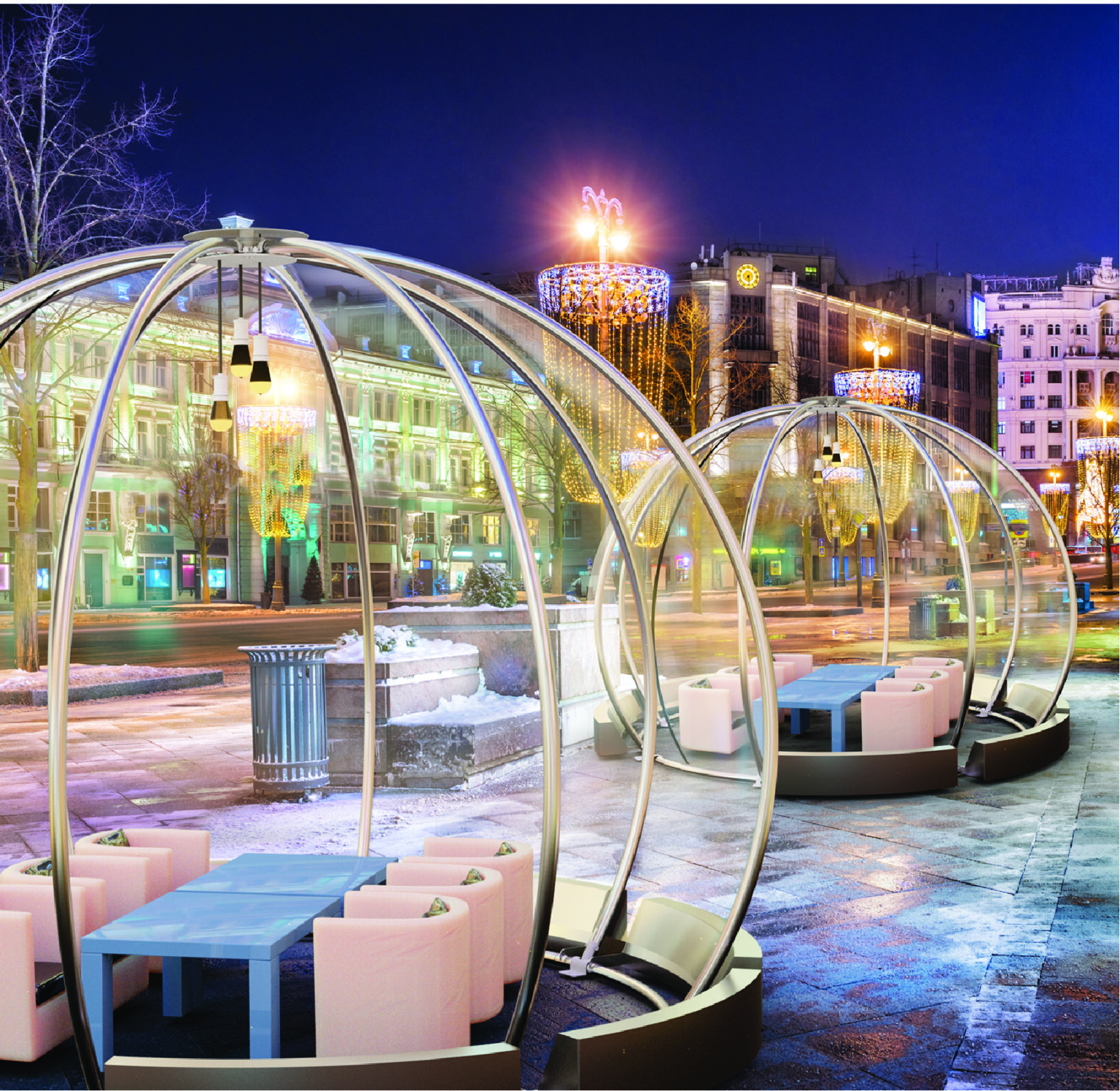 Sky Dome Retail Shop Pods