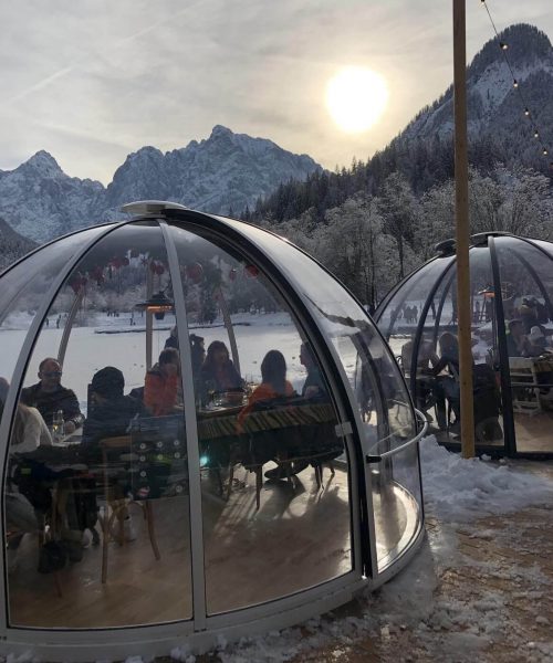 dinning domes outside all weather snow