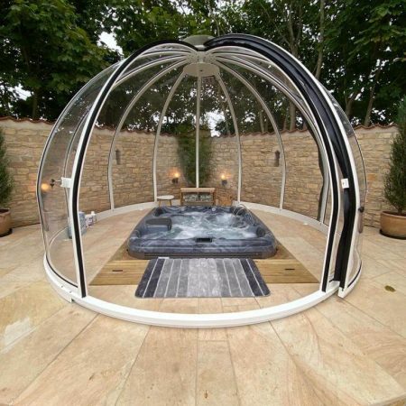 dinning domes outside jacuzzi 2