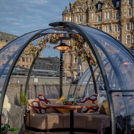 dinning domes outside seating