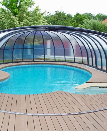 dinning domes outside swimming pool large 2